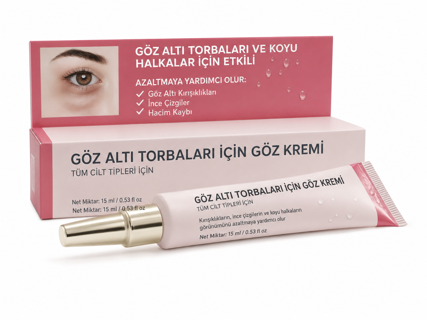 LumiEye® 2'si 1 Arada Kırmızı Işık Terapisi + EMS ile Göz Altı Torbalarını Yok Edin